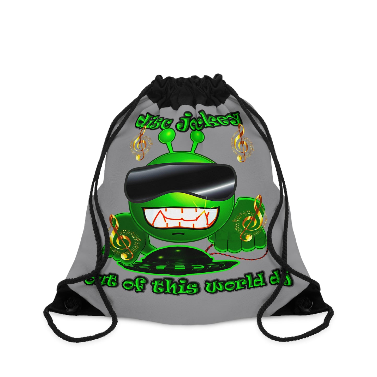 disc jockey - Drawstring Bag (grey)