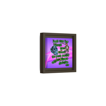 og - framed canvas art (purple-pink wave)