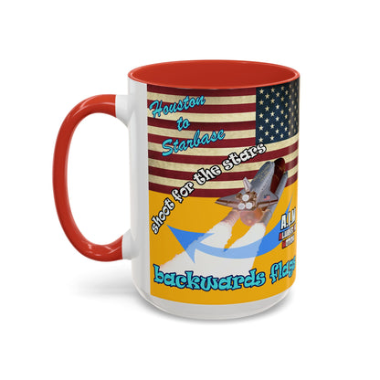 shoot for the stars - Accent Mug (yellow)