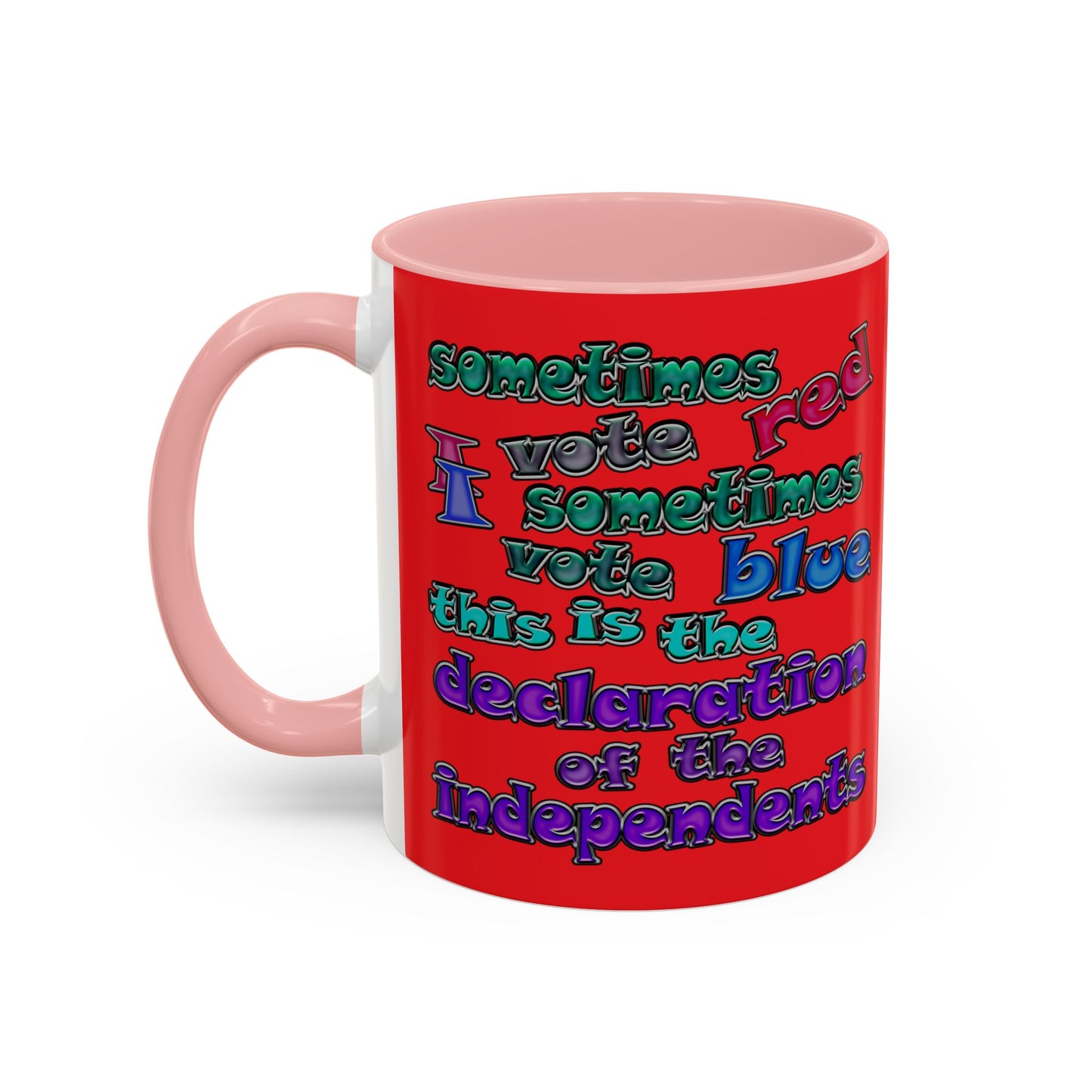 declaration of the independents - Accent Mug (red)