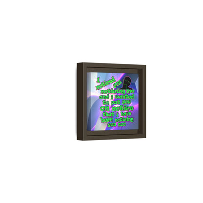 noticed you noticing - framed canvas art (grey-pink wave)