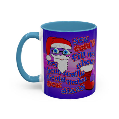 santa's shoes - Accent Mug (purple-pink wave)