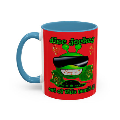 disc jockey - Accent Mug (red)