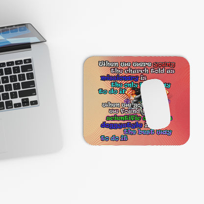 doggystyle - Mouse Pad (Rectangle) (yellow-orange wave)