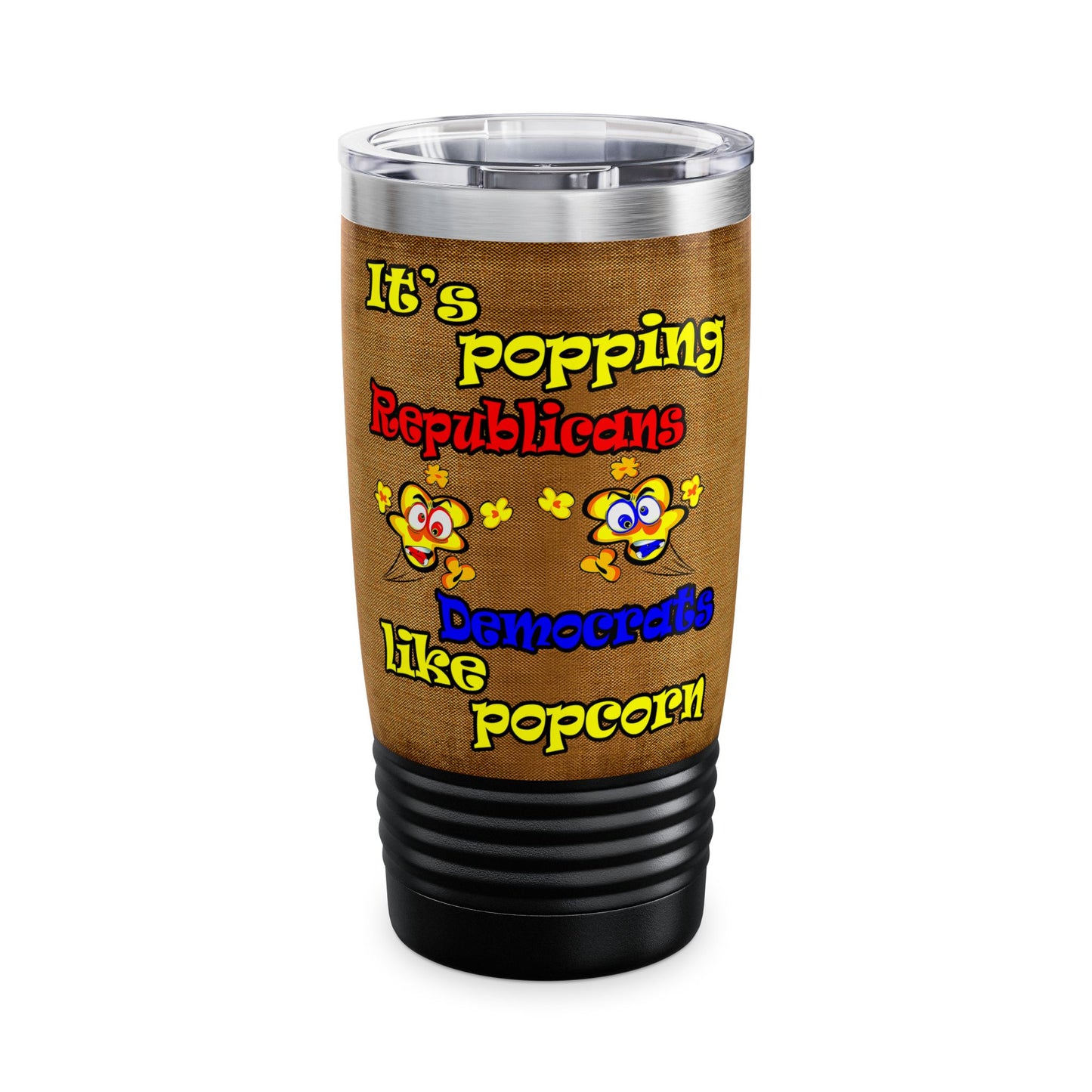 popping like popcorn - Ringneck Tumbler, 20oz (brown papyrus)