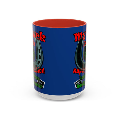 my luck - Accent Mug (dark blue)