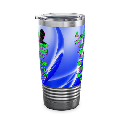 noticed you noticing - Ringneck Tumbler, 20oz (blue-white wave)