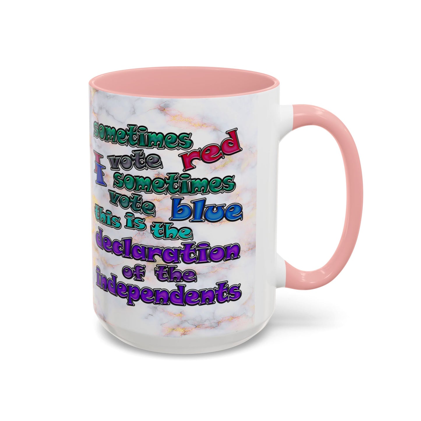 declaration of the independents - Accent Mug (white marble)