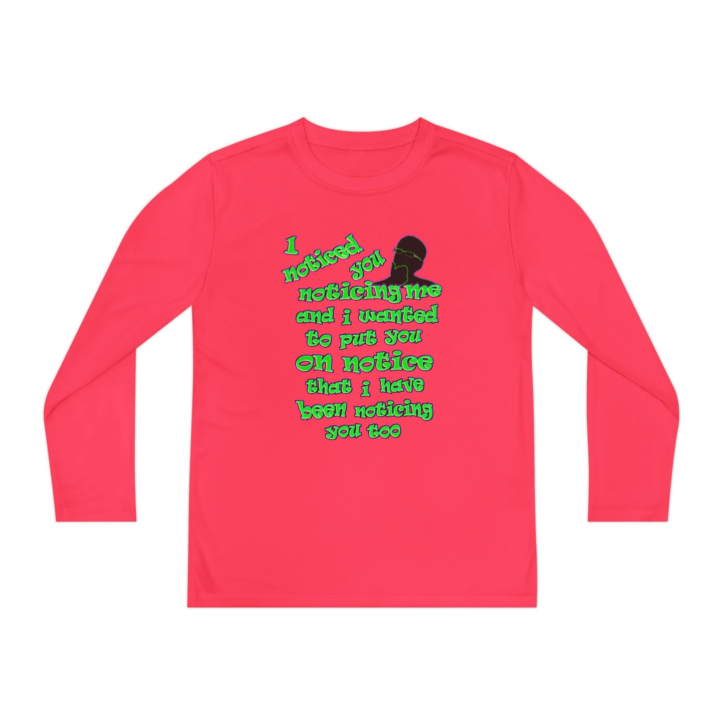 noticed you noticing - Youth Long Sleeve Competitor Tee