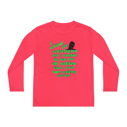 noticed you noticing - Youth Long Sleeve Competitor Tee