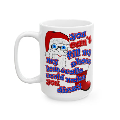 santa's shoes - White Mug (white)