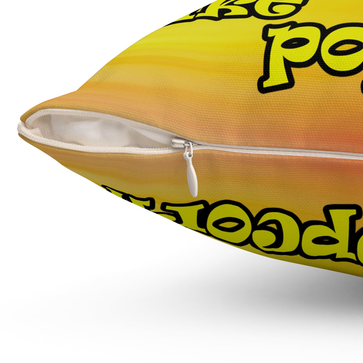 popping like popcorn - Spun Polyester Square Pillow - (color blur)