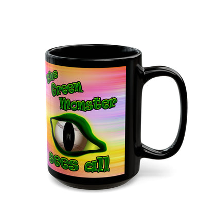 green monster - Black Mug (color blur)