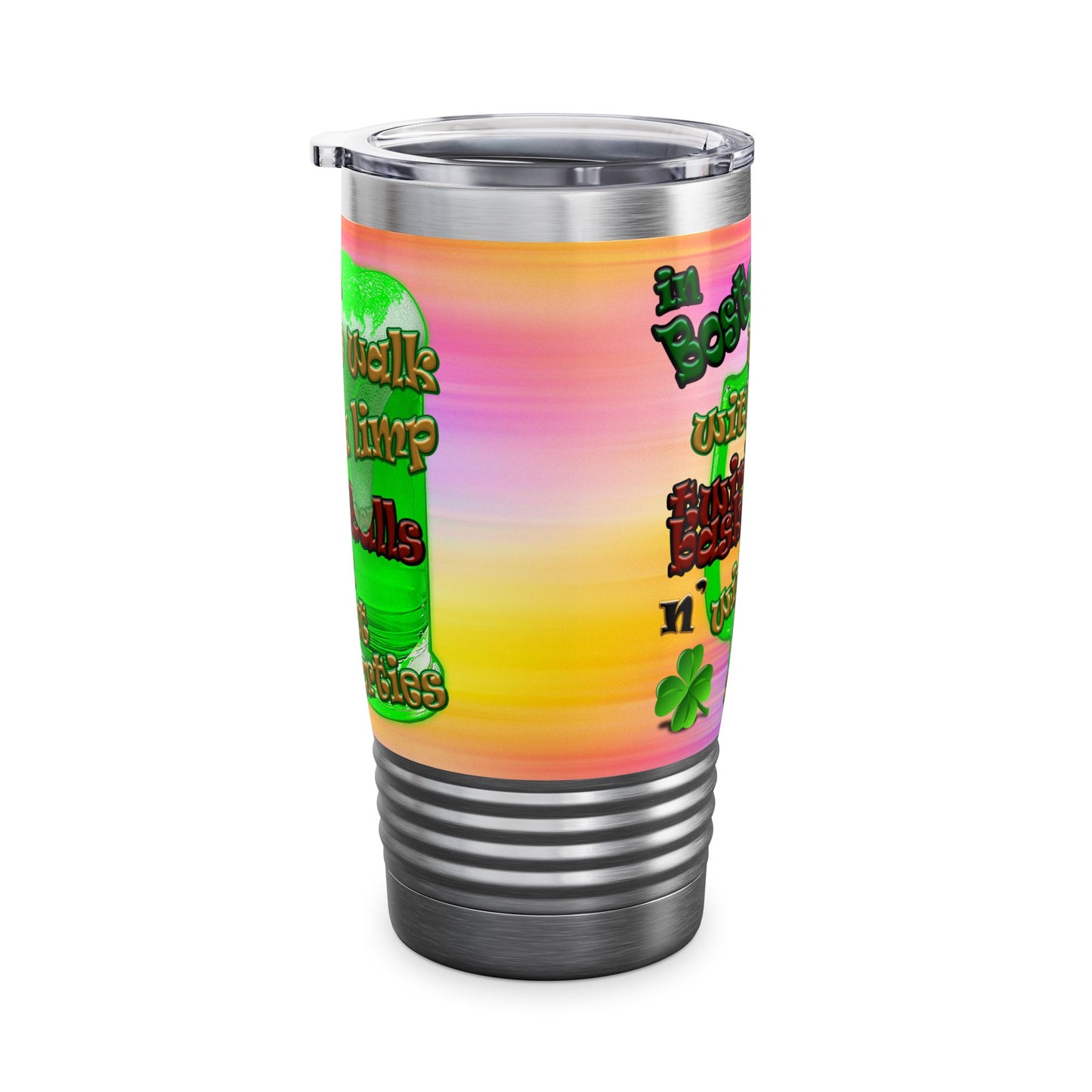 celtics logo - Ringneck Tumbler, 20oz (color blur)