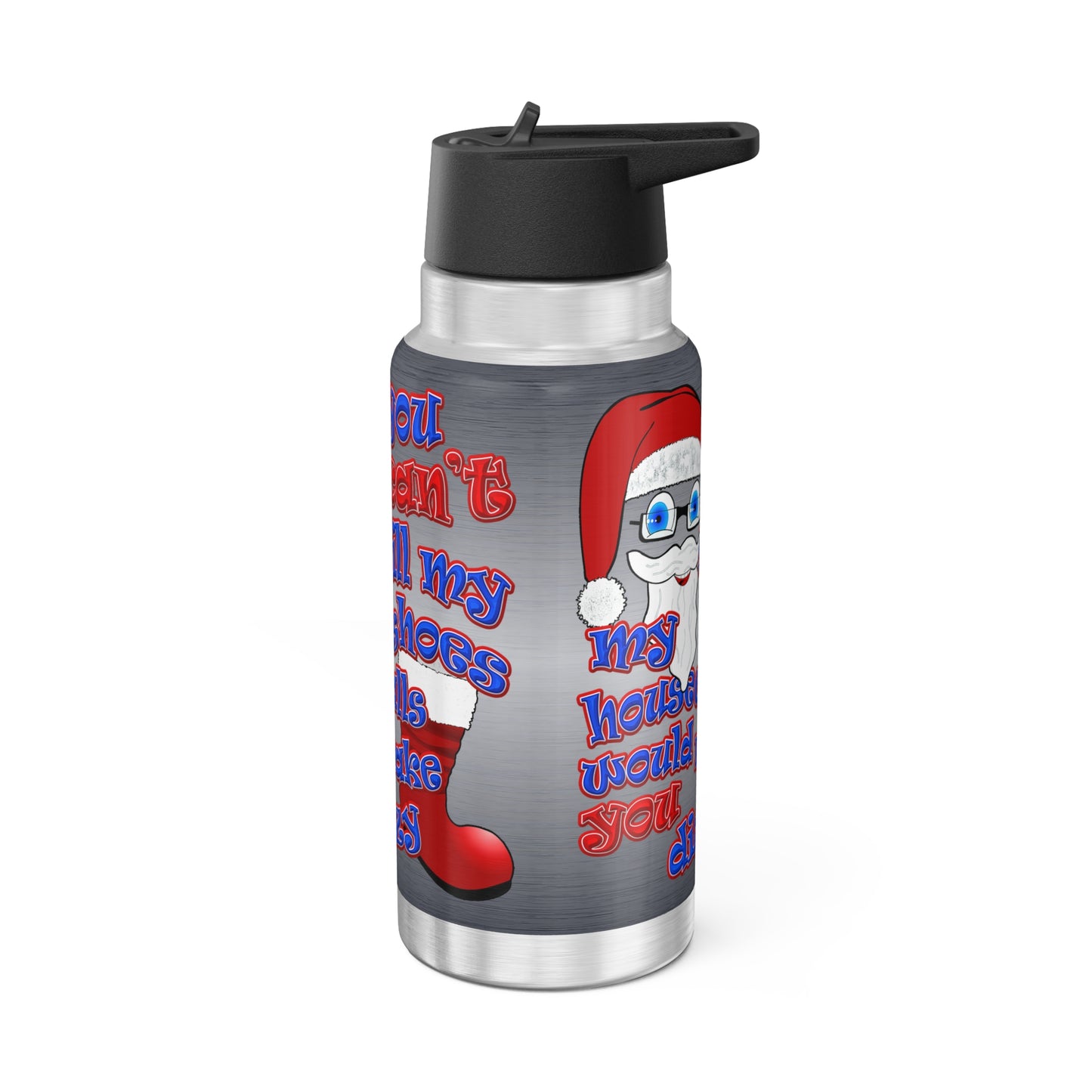 santa's shoes - Gator Tumbler, 32oz  (brushed nickel)