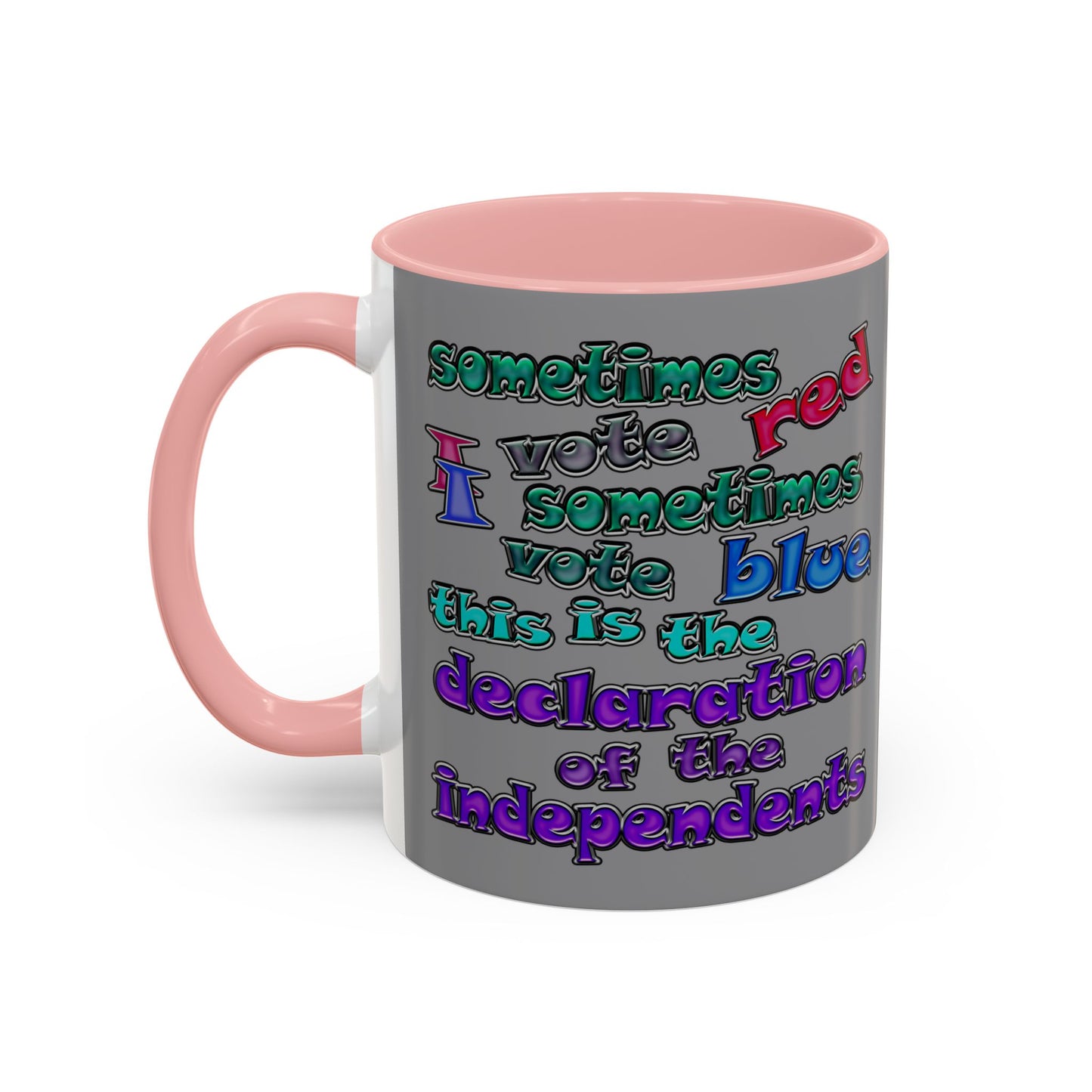 declaration of the independents - Accent Mug (grey)
