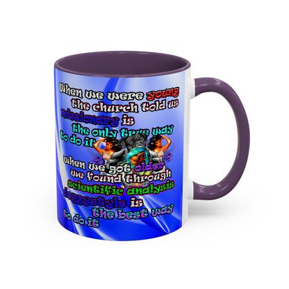doggystyle - Accent Mug (blue-white wave)