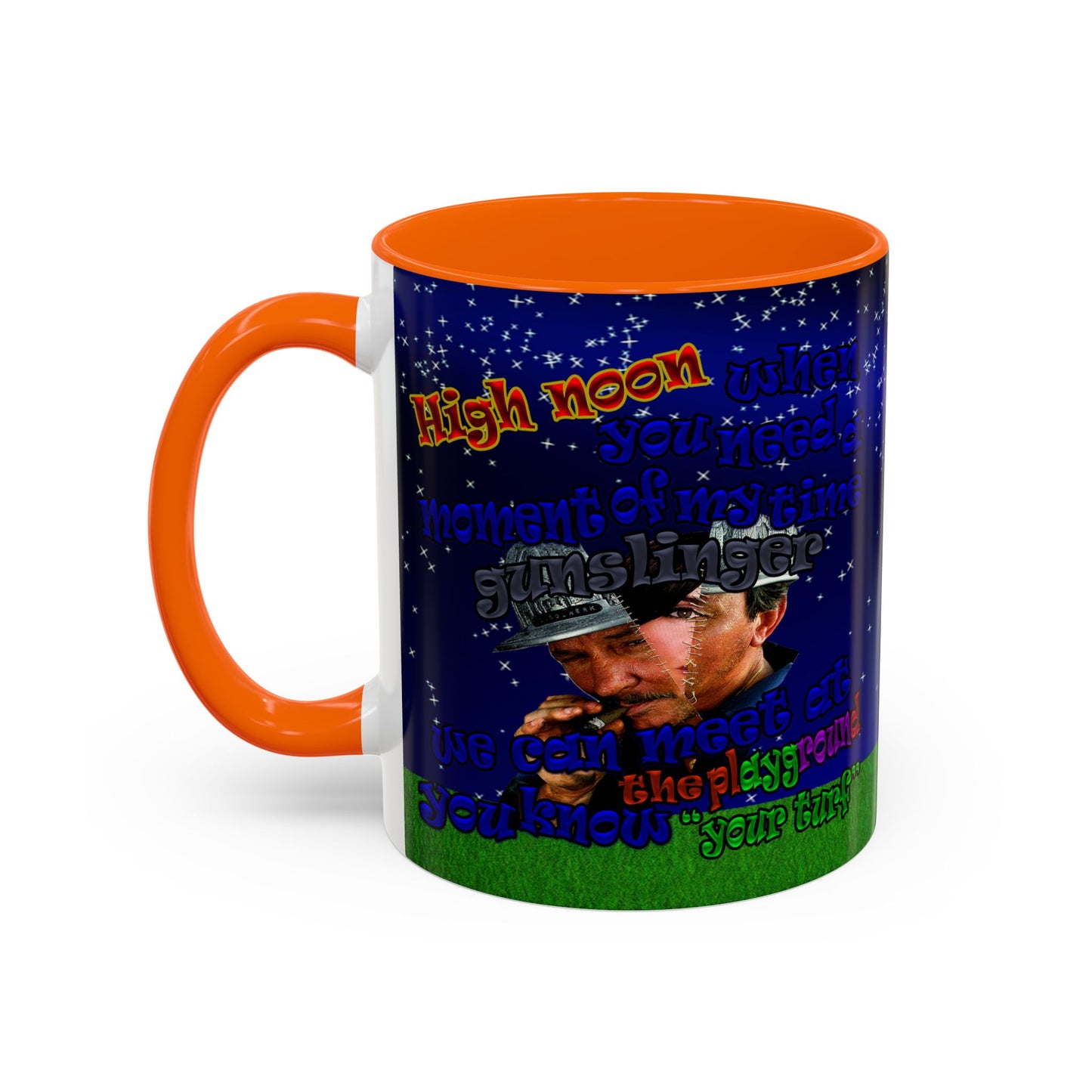 high noon - Accent Mug ('snoops' background)