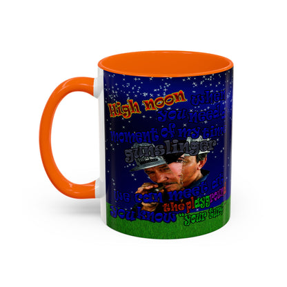 high noon - Accent Mug ('snoops' background)