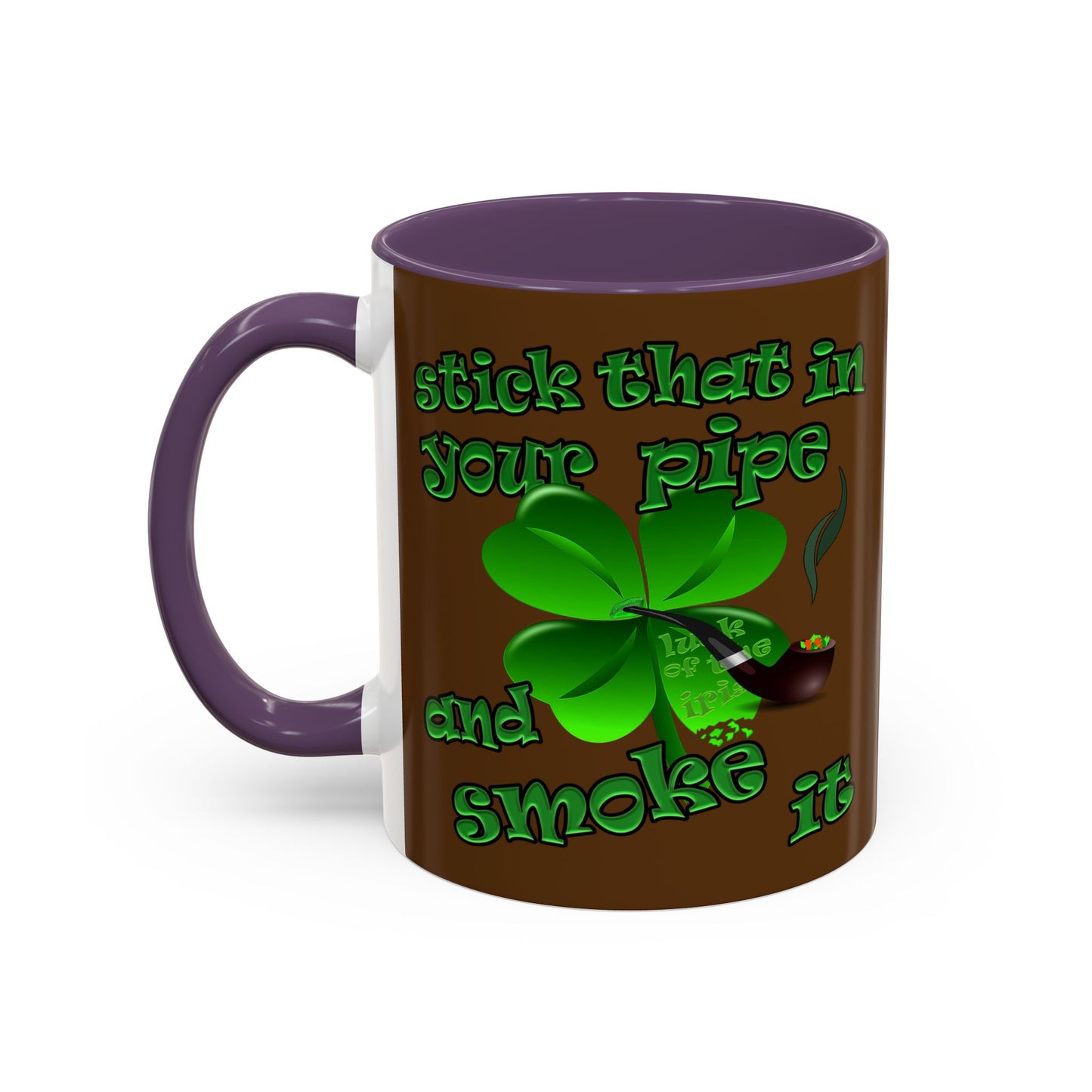 celtics logo - Accent Mug (brown)