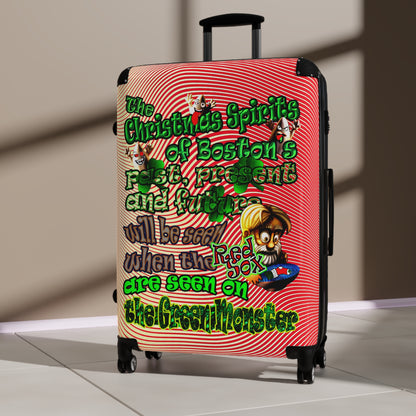 christmas spirits of boston - Suitcase (yellow-orange wave)
