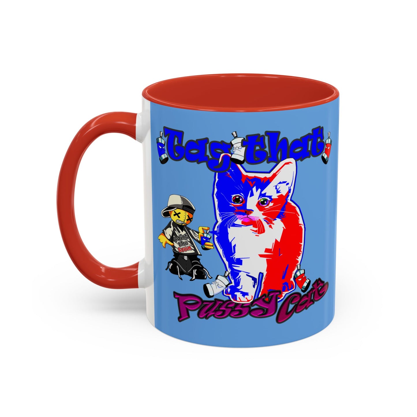 tag that - Accent Mug (light blue)