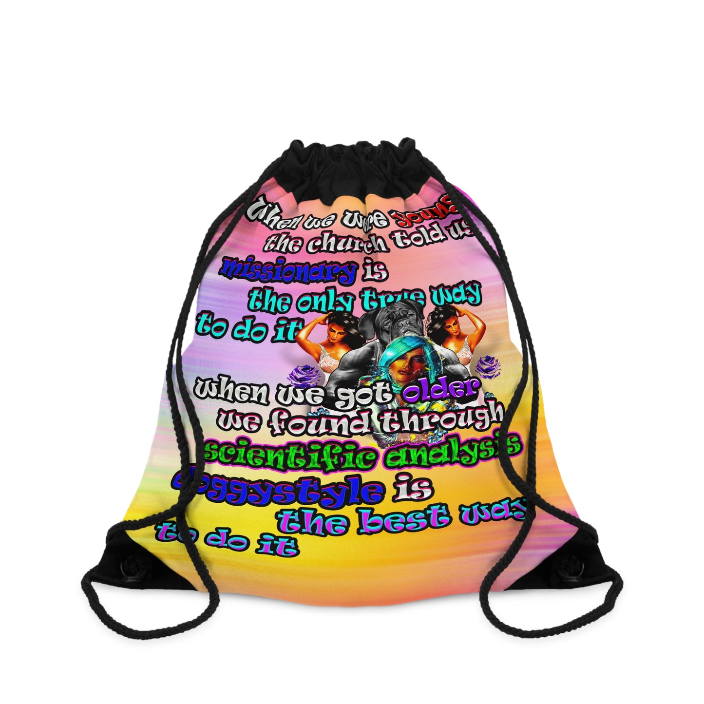 doggystyle - Drawstring Bag (color blur)