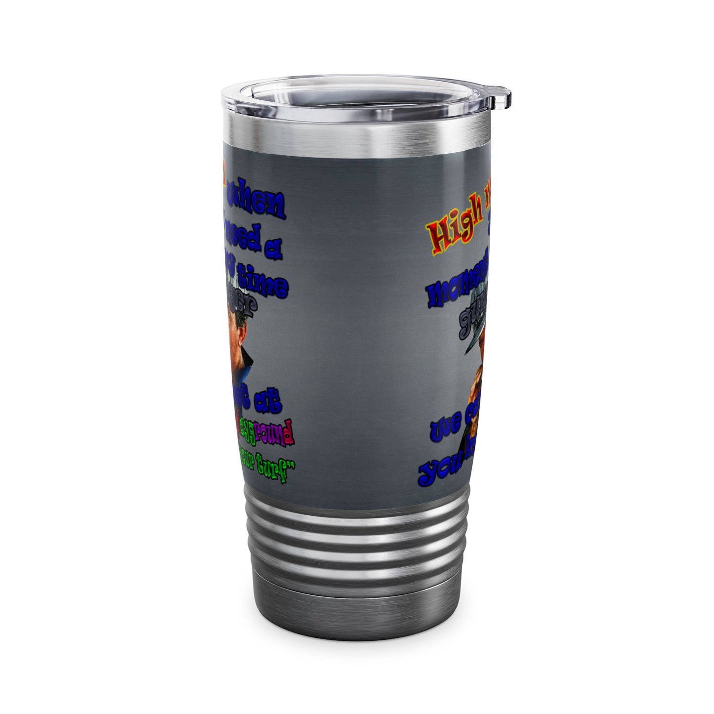 high noon - Ringneck Tumbler, 20oz (grey-light grey)