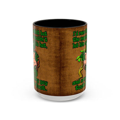 turtle race - Accent Mug (brown papyrus)