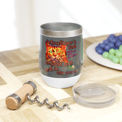 schrodinger's cat - Chill Wine Tumbler (dark grey)