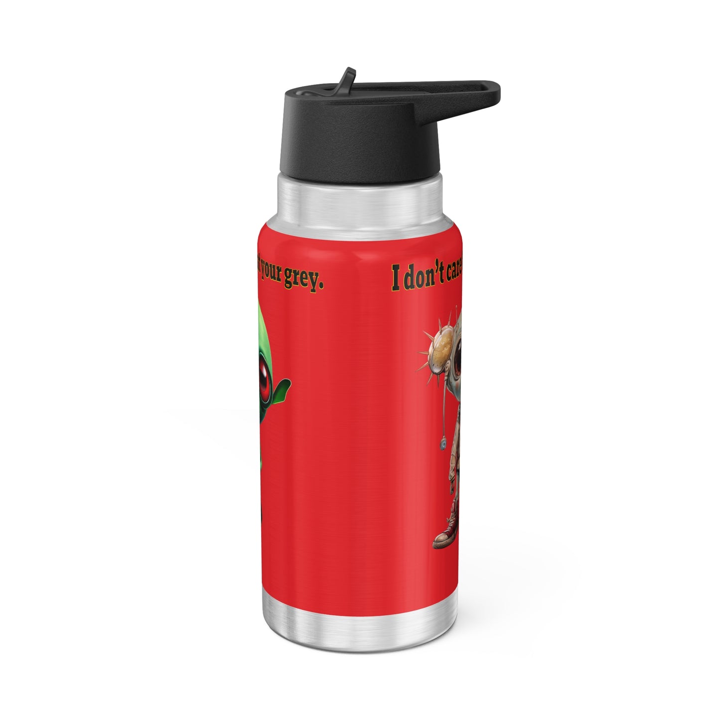 I don't care that your grey - Gator Tumbler, 32oz (red)