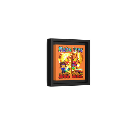 love peace - framed canvas art (crusta)