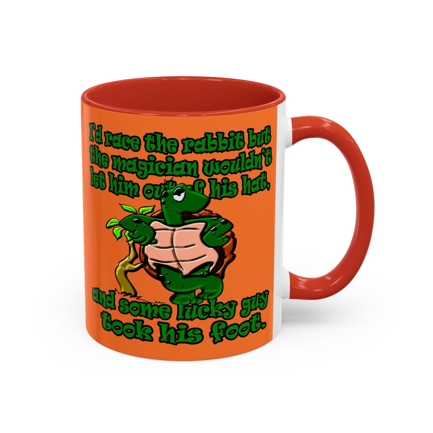 turtle race - Accent Mug (crusta)