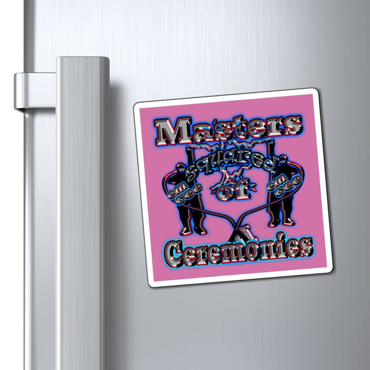 em cee squared - Magnets - (light pink)
