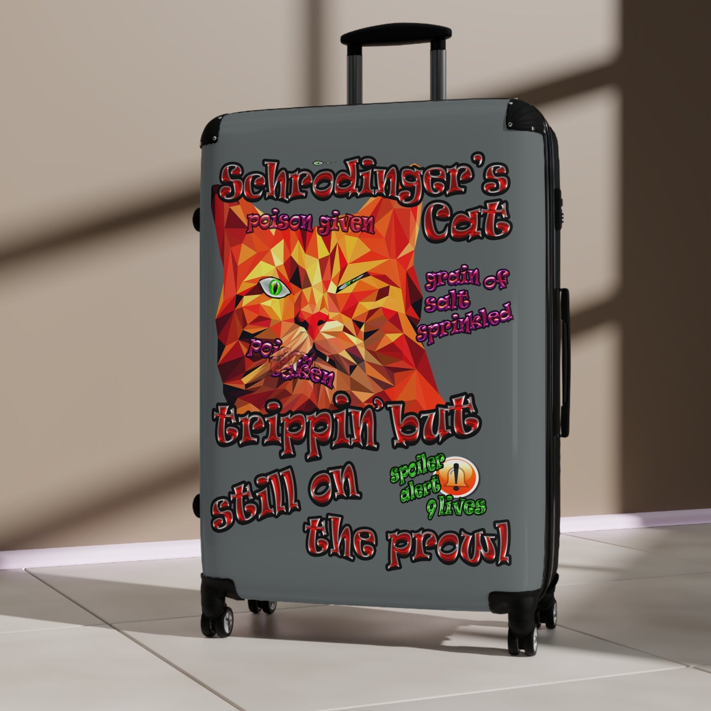 schrodinger's cat - Suitcase (dark grey)