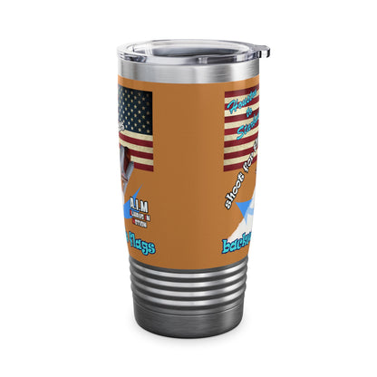 shoot for the stars - Ringneck Tumbler, 20oz (light brown)