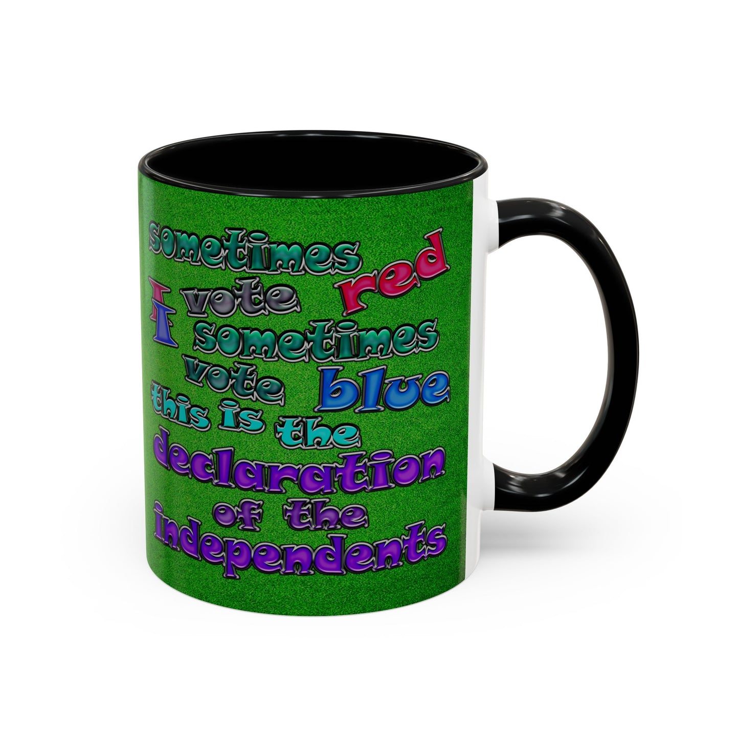 declaration of the independents - Accent Mug (green turf)