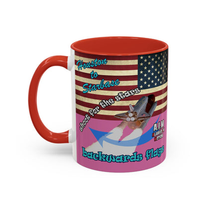 shoot for the stars - Accent Mug (light pink)