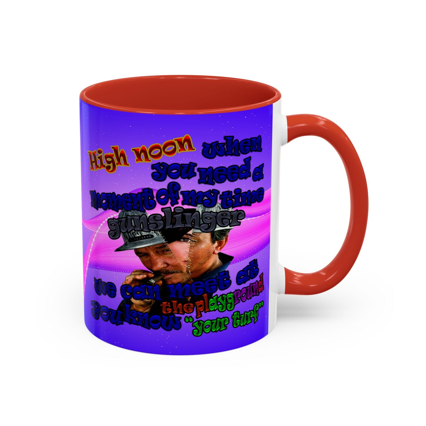high noon - Accent Mug (purple-pink wave)