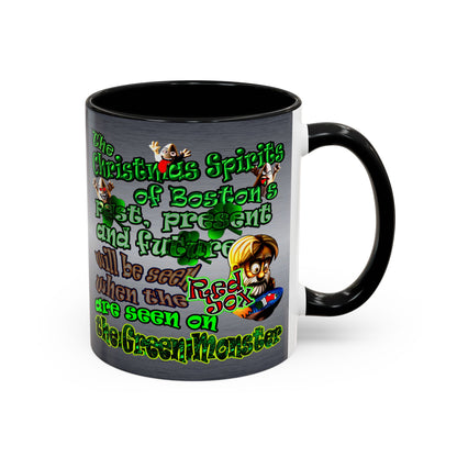 christmas spirits of boston - Accent Mug (brushed nickel)