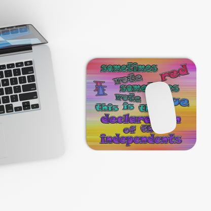 declaration of the independents - Mouse Pad (Rectangle) (color blur)