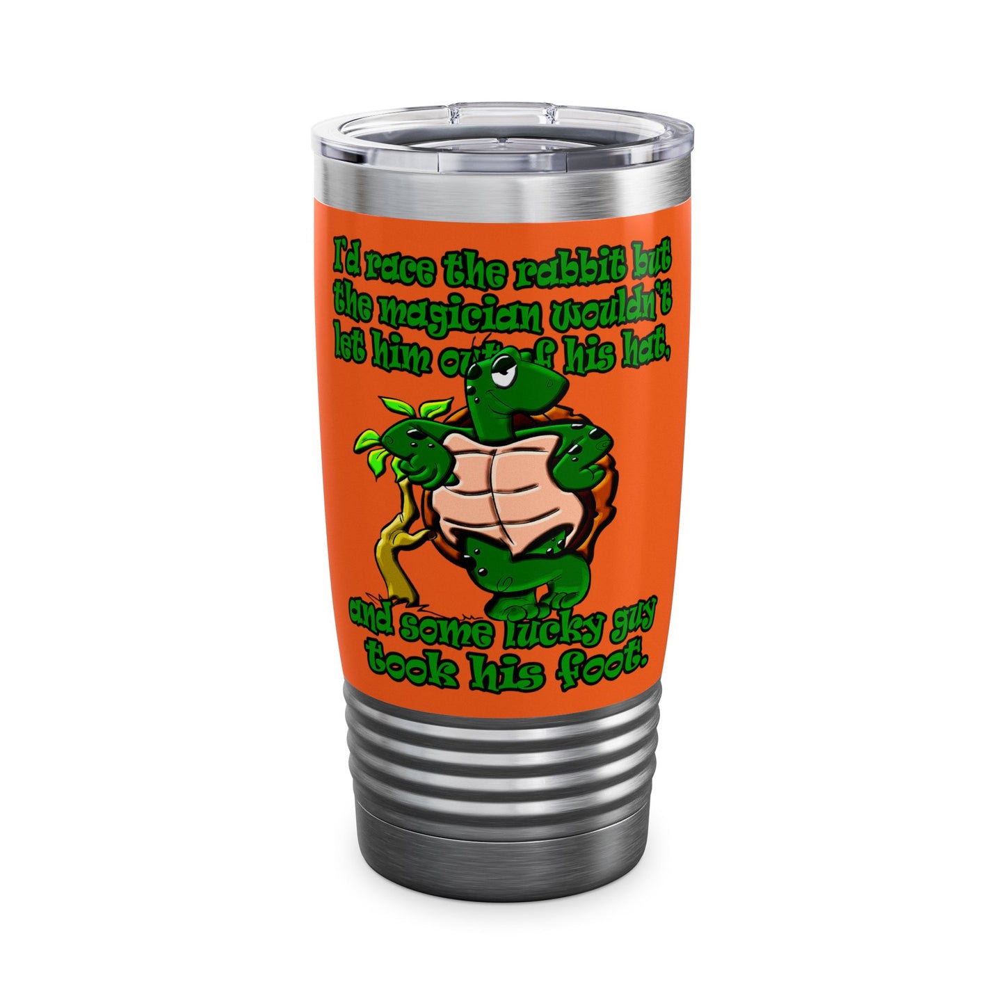 turtle race - Ringneck Tumbler, 20oz (orange)