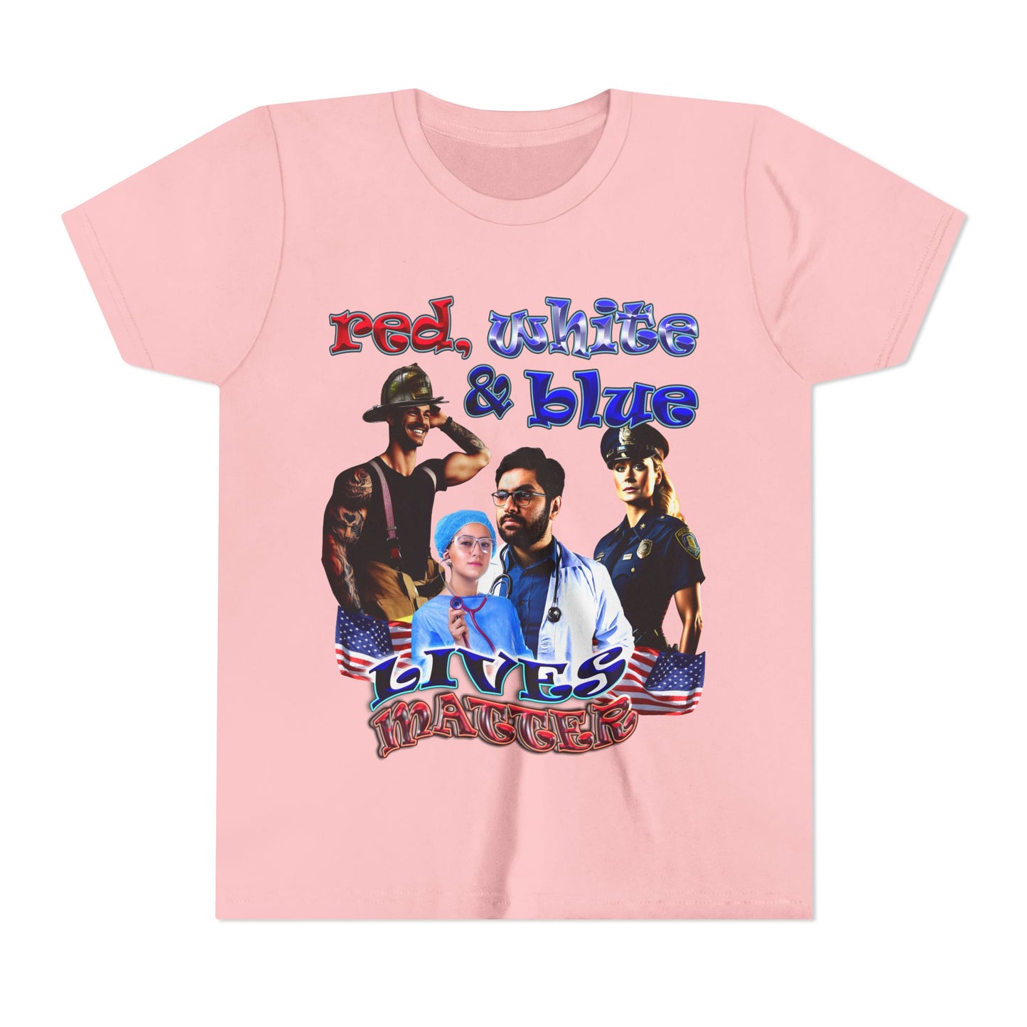 rw&b lives matter - Youth Short Sleeve Tee
