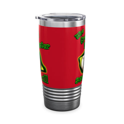 green monster - Ringneck Tumbler, 20oz (dark red)