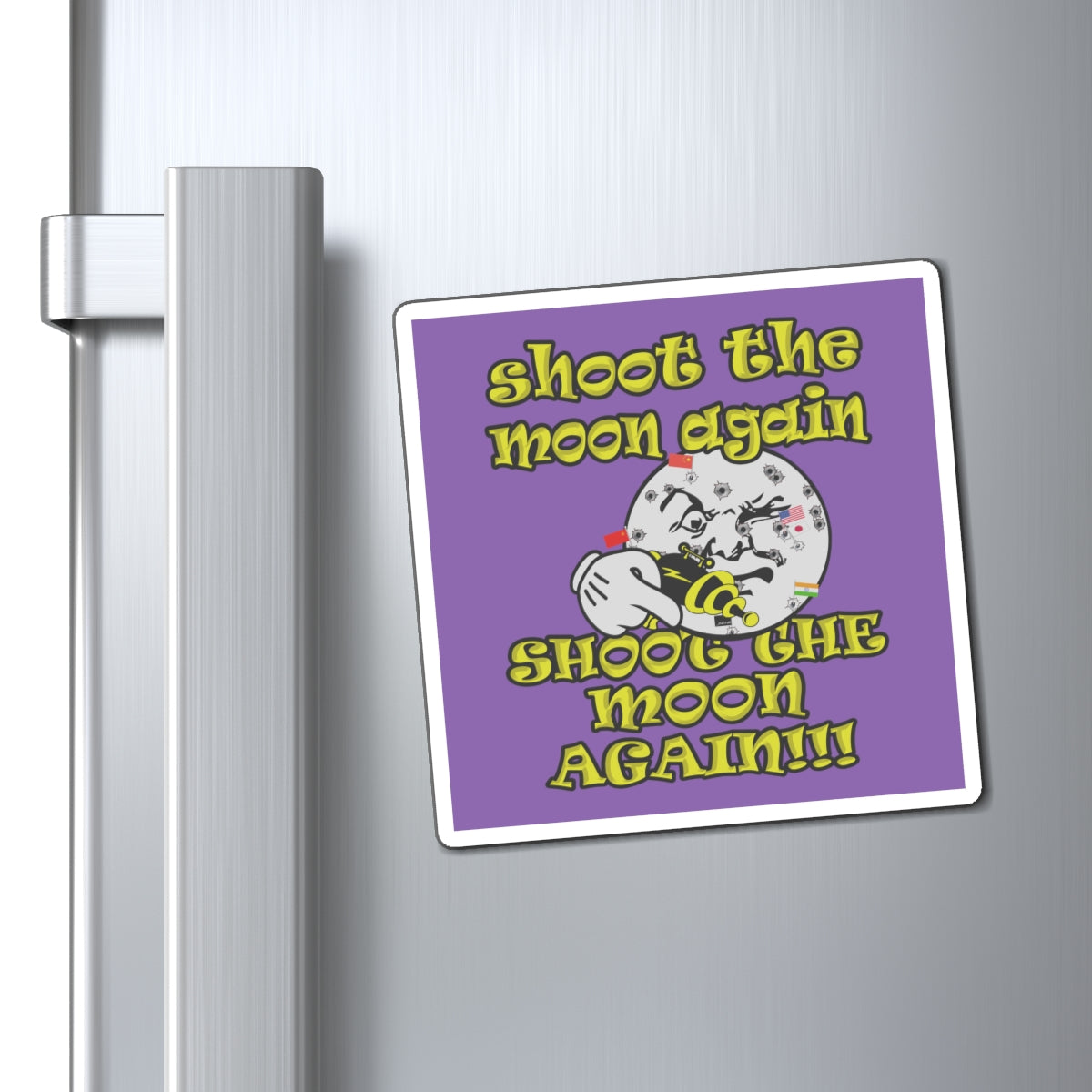 shoot the moon again - Magnets - (light purple)