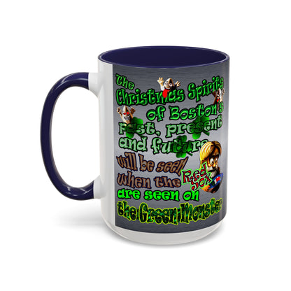 christmas spirits of boston - Accent Mug (brushed nickel)