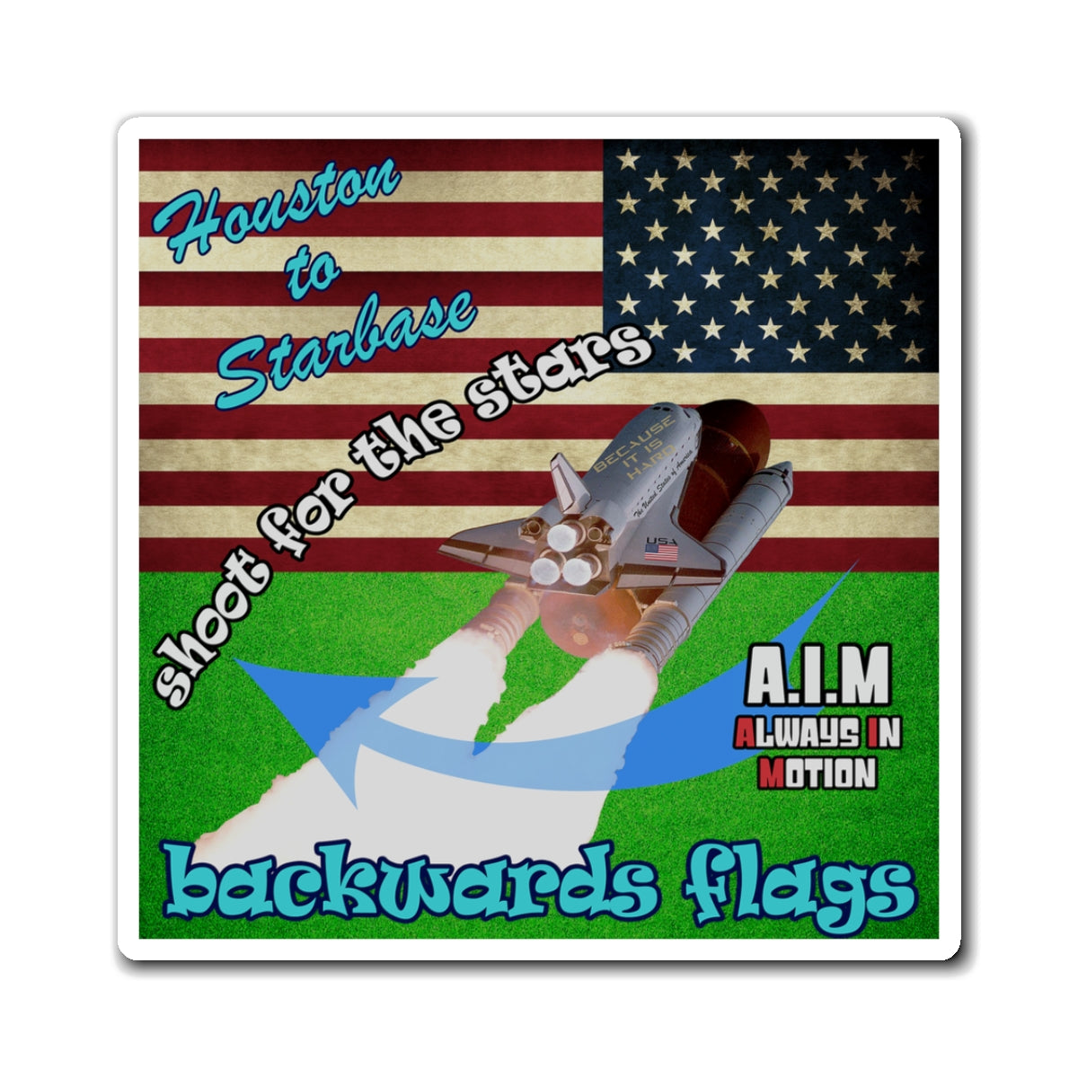 shoot for the stars - Magnets - (green turf)