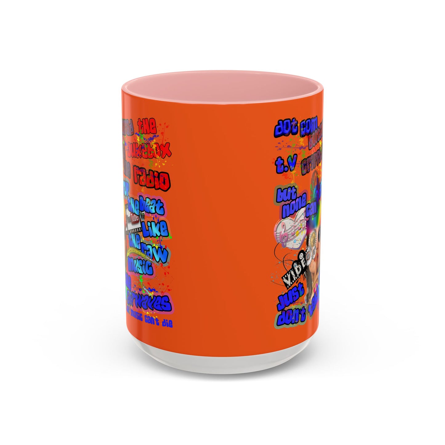 drop the beat - Accent Mug (orange)