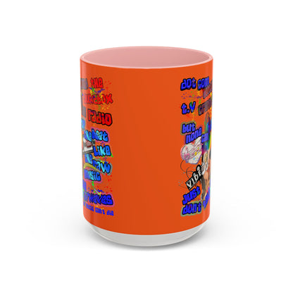 drop the beat - Accent Mug (orange)