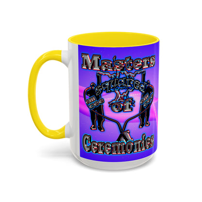 em cee squared - Accent Mug (purple-pink wave)